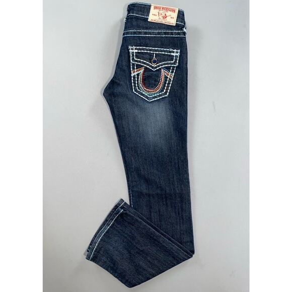 True Religion Denim - True Religion Joey Super T Vintage USA Made Jeans. Rainbow Stitched, Women's 29